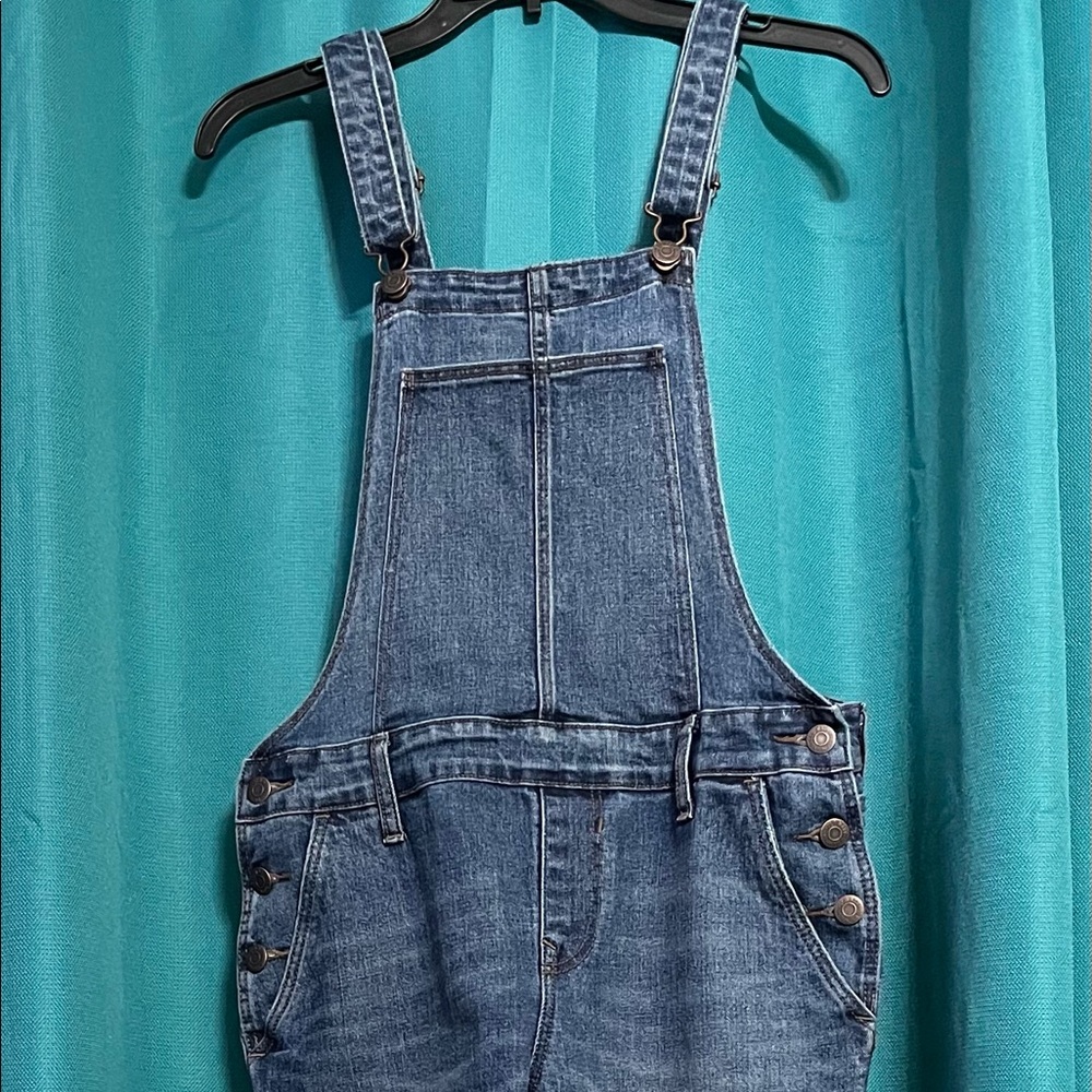 Denim Skinny Overalls